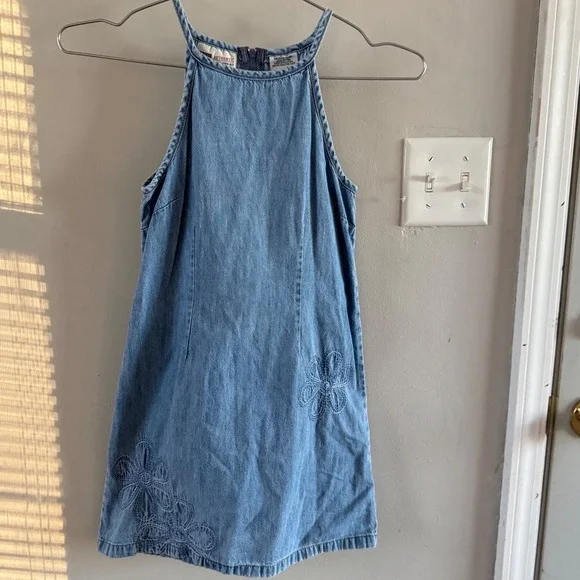 vintage girls faded glory denim dress - Picture 1 of 4